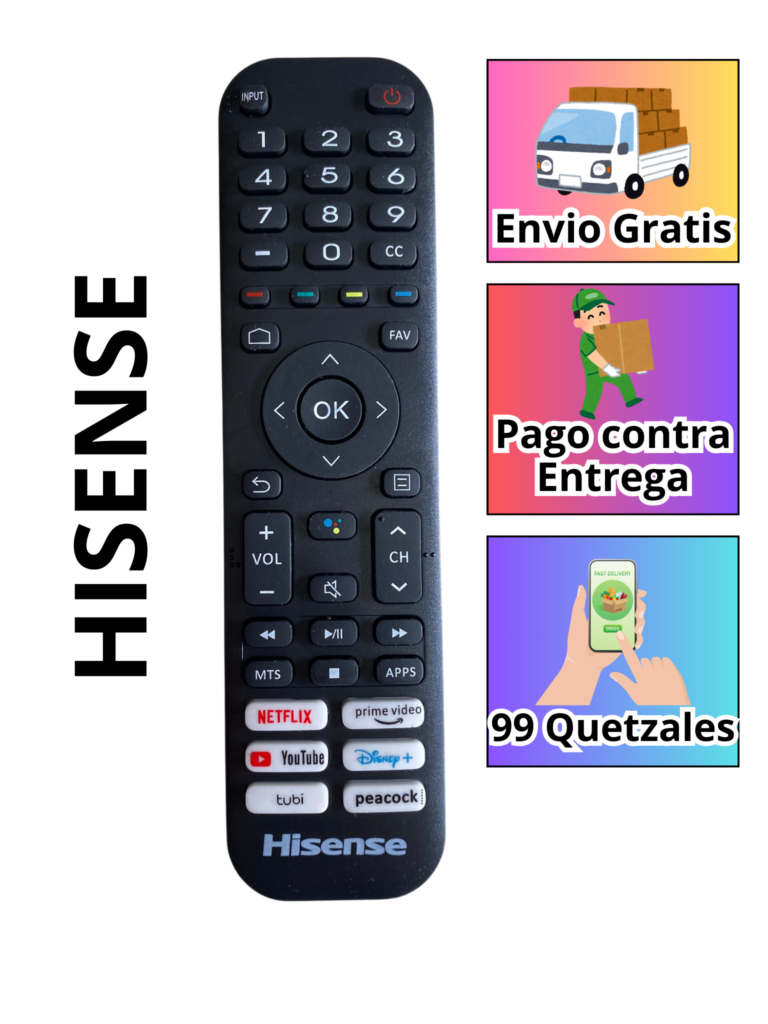 Control Remoto Universal Hisense Serie P