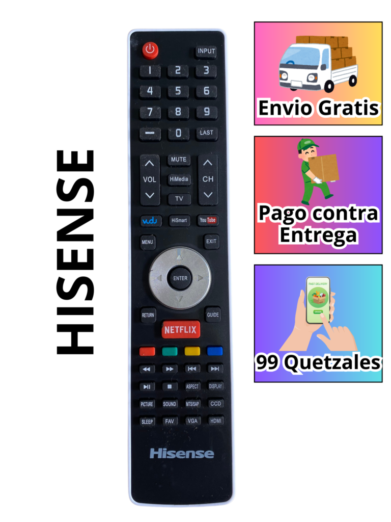 Control Remoto Universal Hisense Serie G