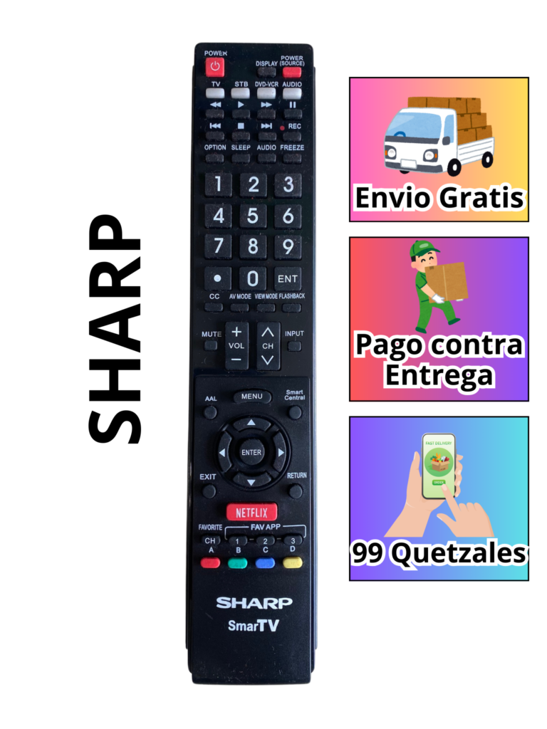 Control Remoto Universal Sharp Aquos