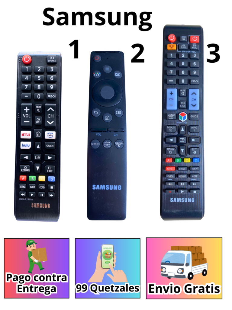Control Remoto Universal Samsung para Smart TV - Compatible con todos los modelos